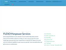 Tablet Screenshot of flexomanpowerservices.com